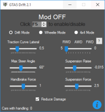 GTA5漂移模组 - 让每辆车都成为漂移利器 - GTA5 Drift v3.9
