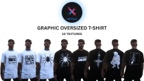 线上男角色超大号图形T恤包 MOD v1.0 [Add-On]