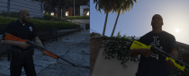 GTA5 非致命武器 MOD：Bean Bag & Less Lethal 警用霰弹枪