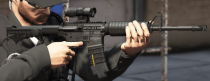 GTA5 M4A1 深色重制版 MOD (提升金属质感)