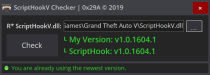 【GTA5实用】ScriptHookV Checker 1.1：一键检测脚本钩子版本，轻松更新不掉队