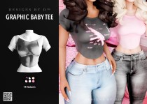 线上女角色图形婴儿T恤 MOD v1.0 [Add-On]
