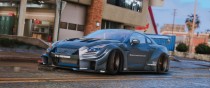 【GTA5载具】Nissan GTR R35 Liberty Walk Silhouette：极致宽体改装，洛圣都街头的视觉盛宴