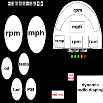 【GTA5实用工具】模板脚本：赛车仪表盘设计利器