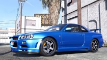 【GTA5载具】Nissan Skyline GT-R 34 2002：经典跑车的完美再现