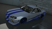 【GTA5载具】1999 C-West Nissan Skyline GT-R (BNR34)：日系性能车的巅峰之作