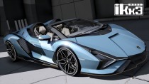【GTA5载具】兰博基尼 Sian Roadster 2021：极致奢华的电动超跑，细节满分