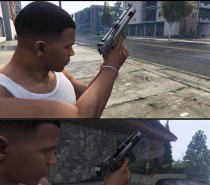 GTA5 极致奢华体验：沙漠之鹰 50. Cal 黑银双色 MOD (带动画)