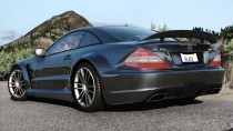 【GTA5载具】2009款梅赛德斯-奔驰 SL65 黑色系列：终极豪华性能跑车，细节满分的 Add-on 载具