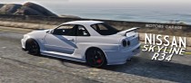 【GTA5载具】日产 Skyline GTR R34：经典性能车的完美再现，不容错过！