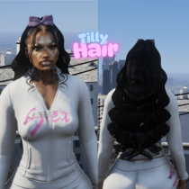 带有蝴蝶结的漂亮发型 MOD v1.0 [Add-On]