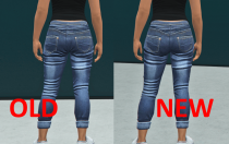 线上女角色改良版低腰牛仔裤 MOD v1.0 [Add-On/Replace]