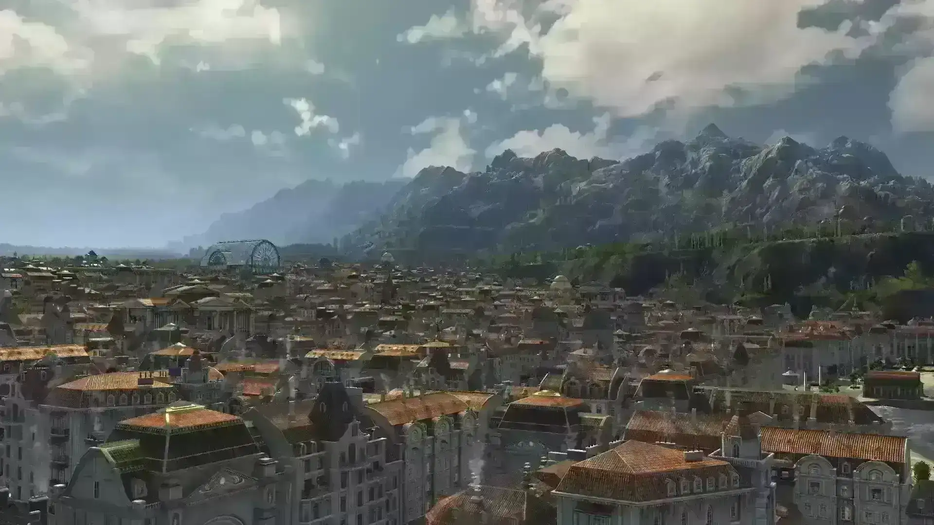 为所有建筑屋顶添加红瓦屋顶变化