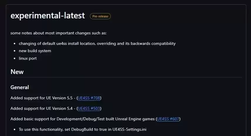 UE4SS（实验性）（Okaetsu - RE-UE4SS）