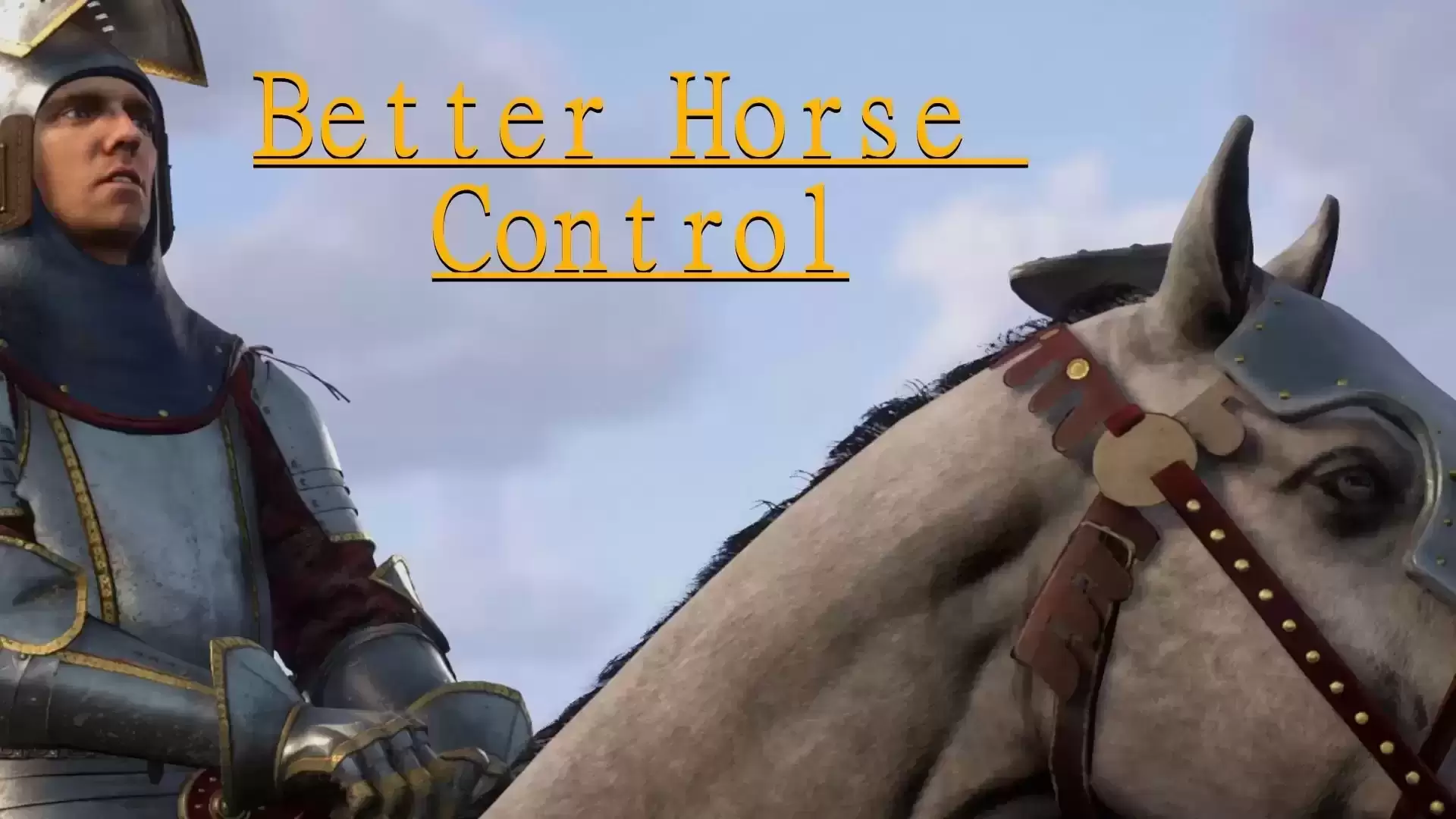 更好的马匹控制 使骑马更灵敏