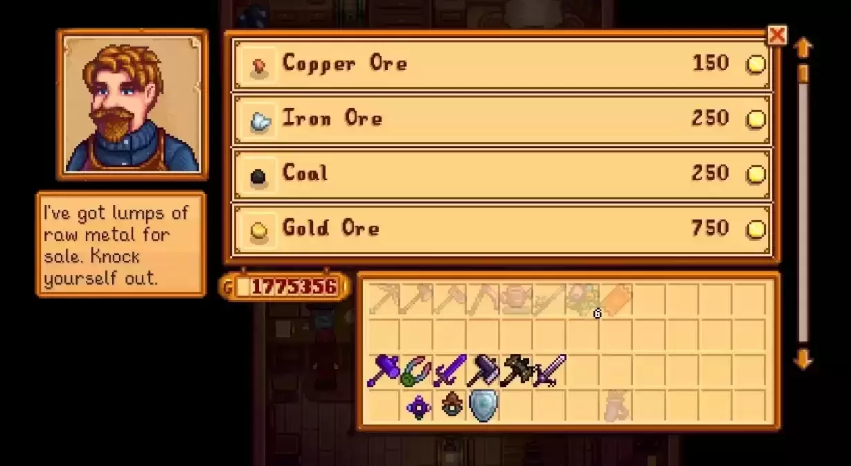 Clint 购买您的武器和戒指