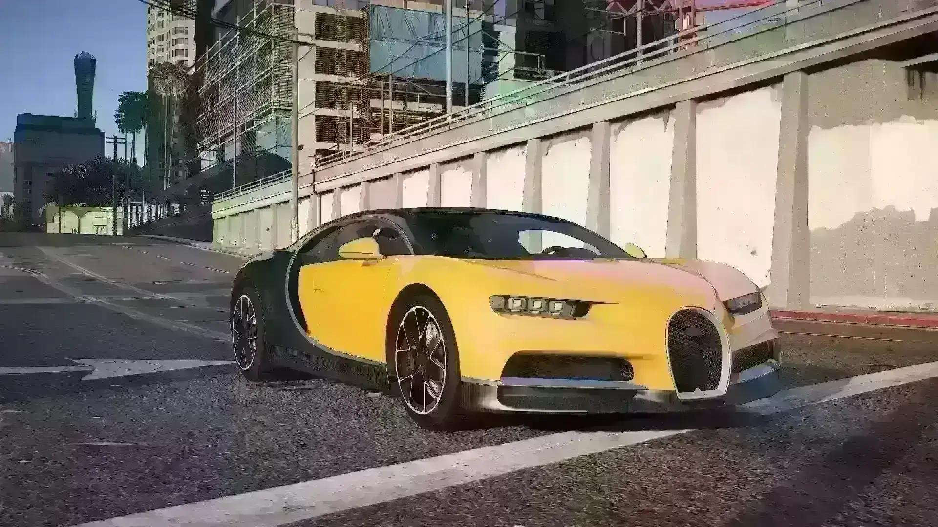 布加迪Chiron GTA V增强版MOD（替换版）