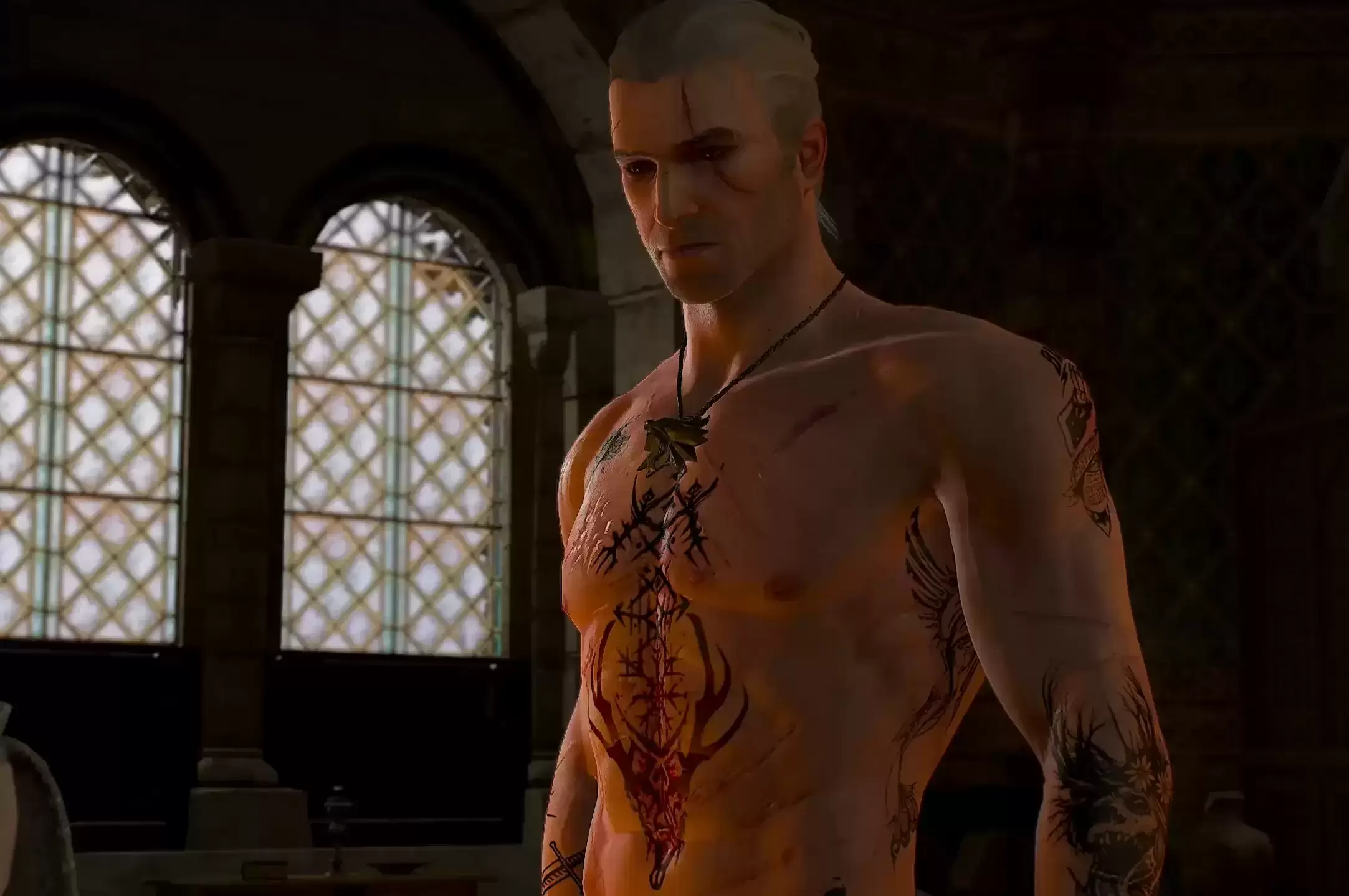 🎮 杰洛特4K纹身MOD - 巫师3次世代版专属