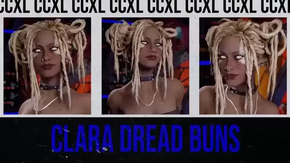 🔥【赛博朋克 2077】克拉拉 dread 脏辫发型 MOD 🔥 