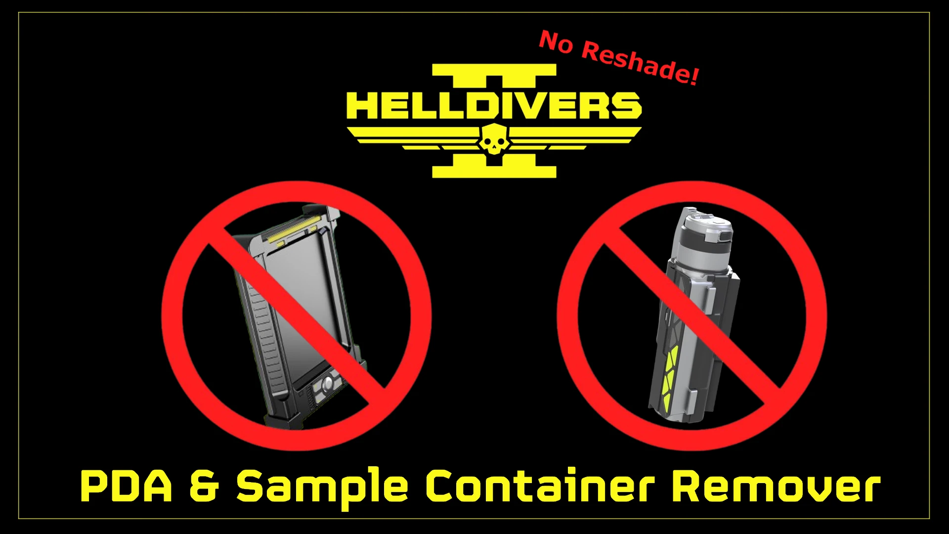 PDA 和样本容器移除 MOD - 无 reshade 滤镜版