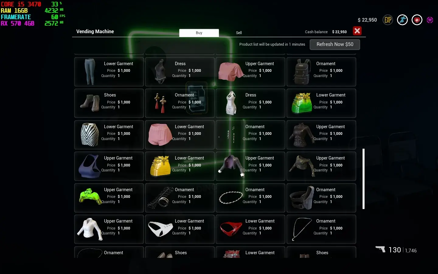 商店服装全解锁MOD | 50套可染色时装任意购