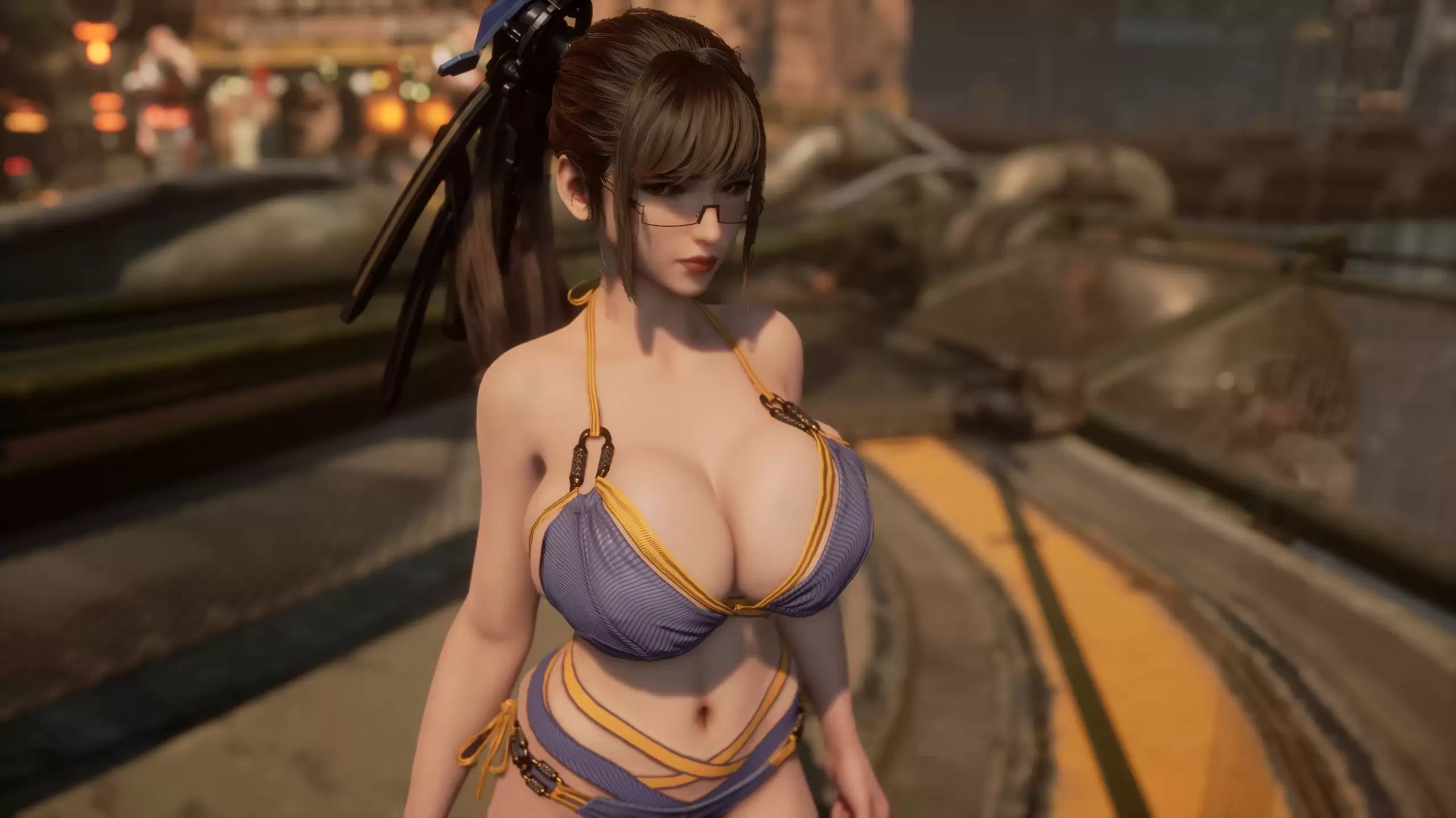 《剑星》丰满版蓝色季风服装修改