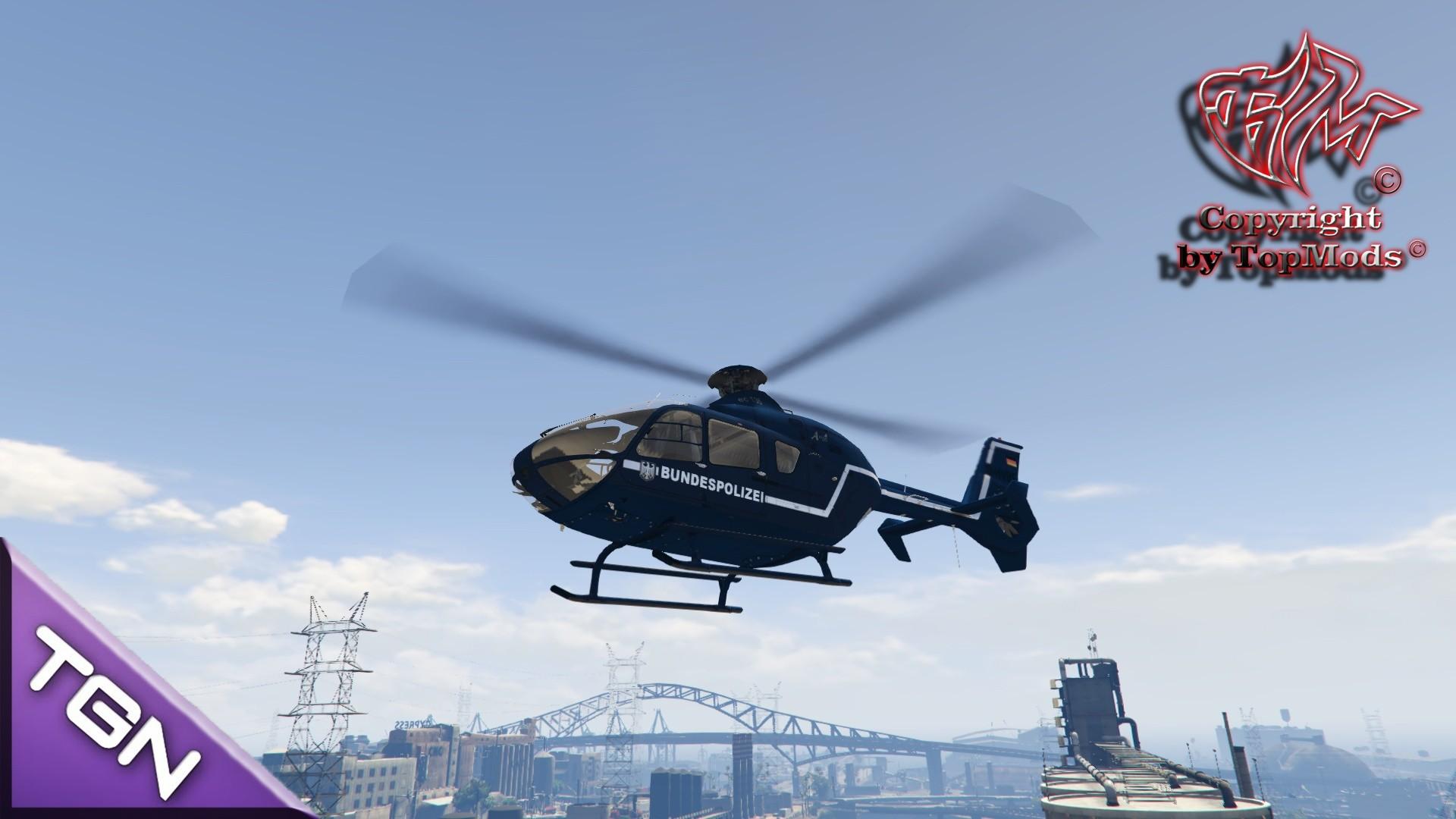 【GTA5载具】Eurocopter EC-135 Bundespolizei:德国警用直升机,空中执法的完美典范