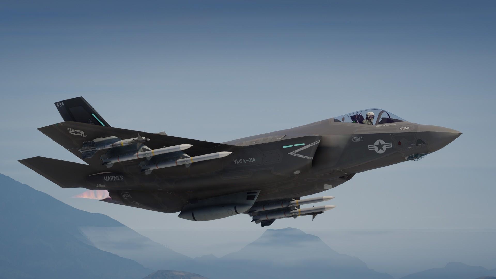 【GTA5载具】F-35C Lightning II:洛圣都天空霸主,隐形战机的终极体验
