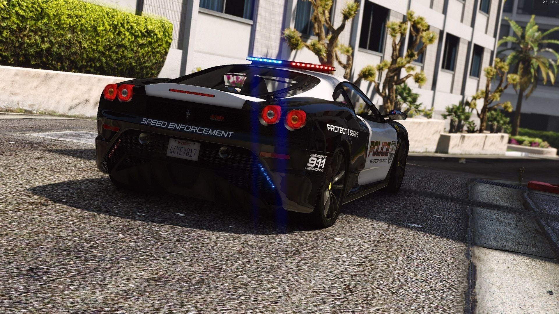 【GTA5载具】法拉利 F430 Scuderia 警车版:洛圣都最炫警力象征