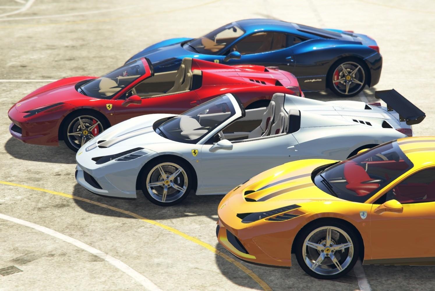 【GTA5载具】Ferrari 458 Italia & Spider系列:洛圣都最全面的法拉利改装套件
