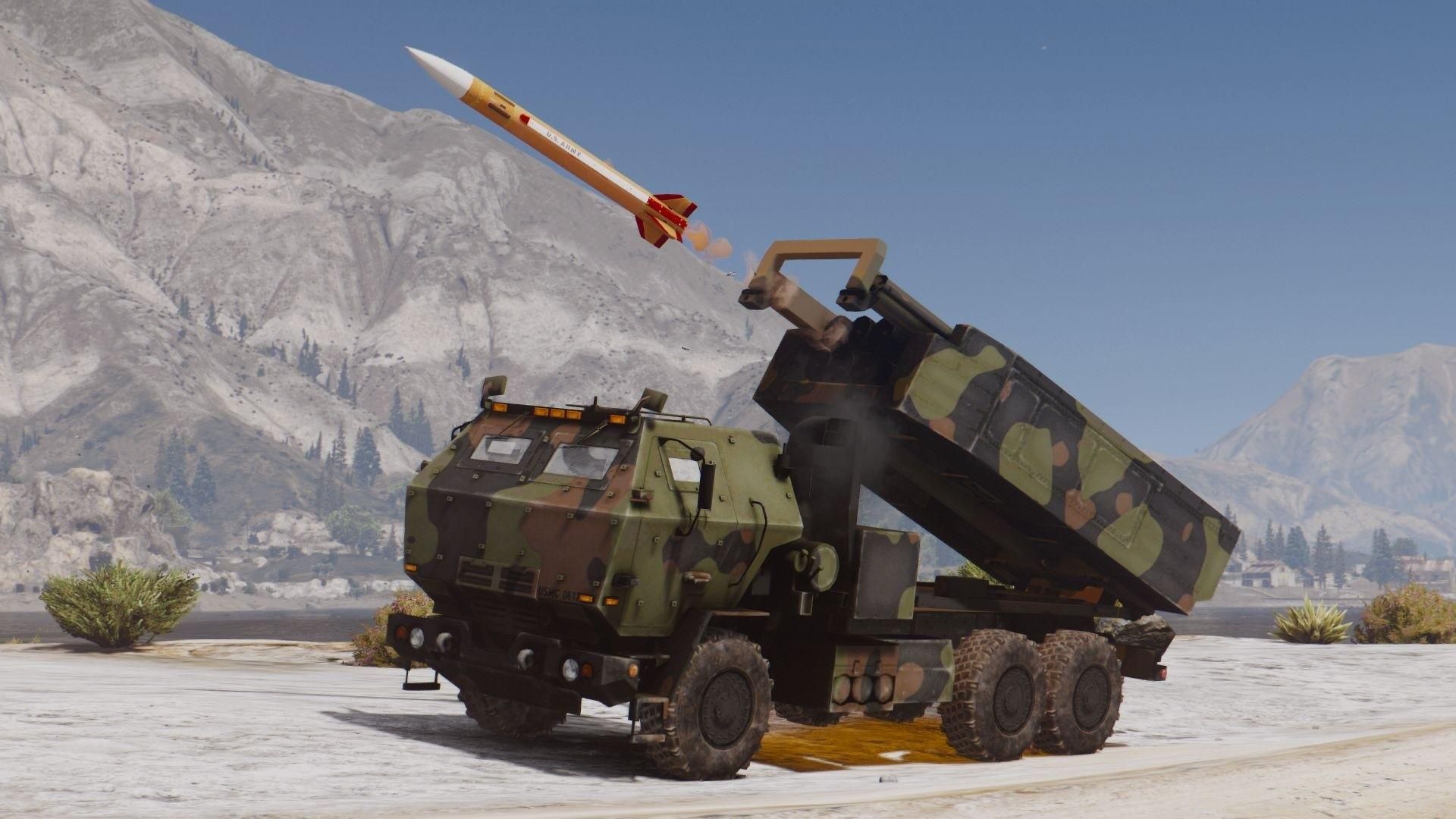 【GTA5载具】M142 HIMARS 艺术illery:美军最新型远程火箭炮,战场上的火力之王
