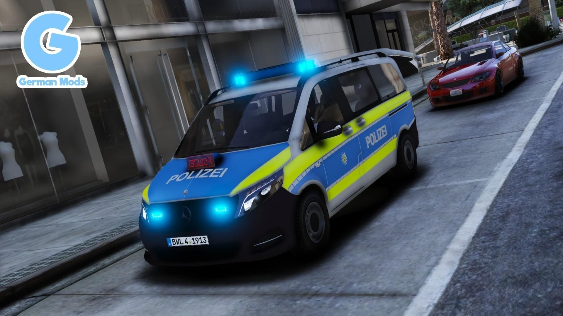 【GTA5载具】梅赛德斯-奔驰V250 2016年巴登符腾堡州警车版:细节与功能的完美结合