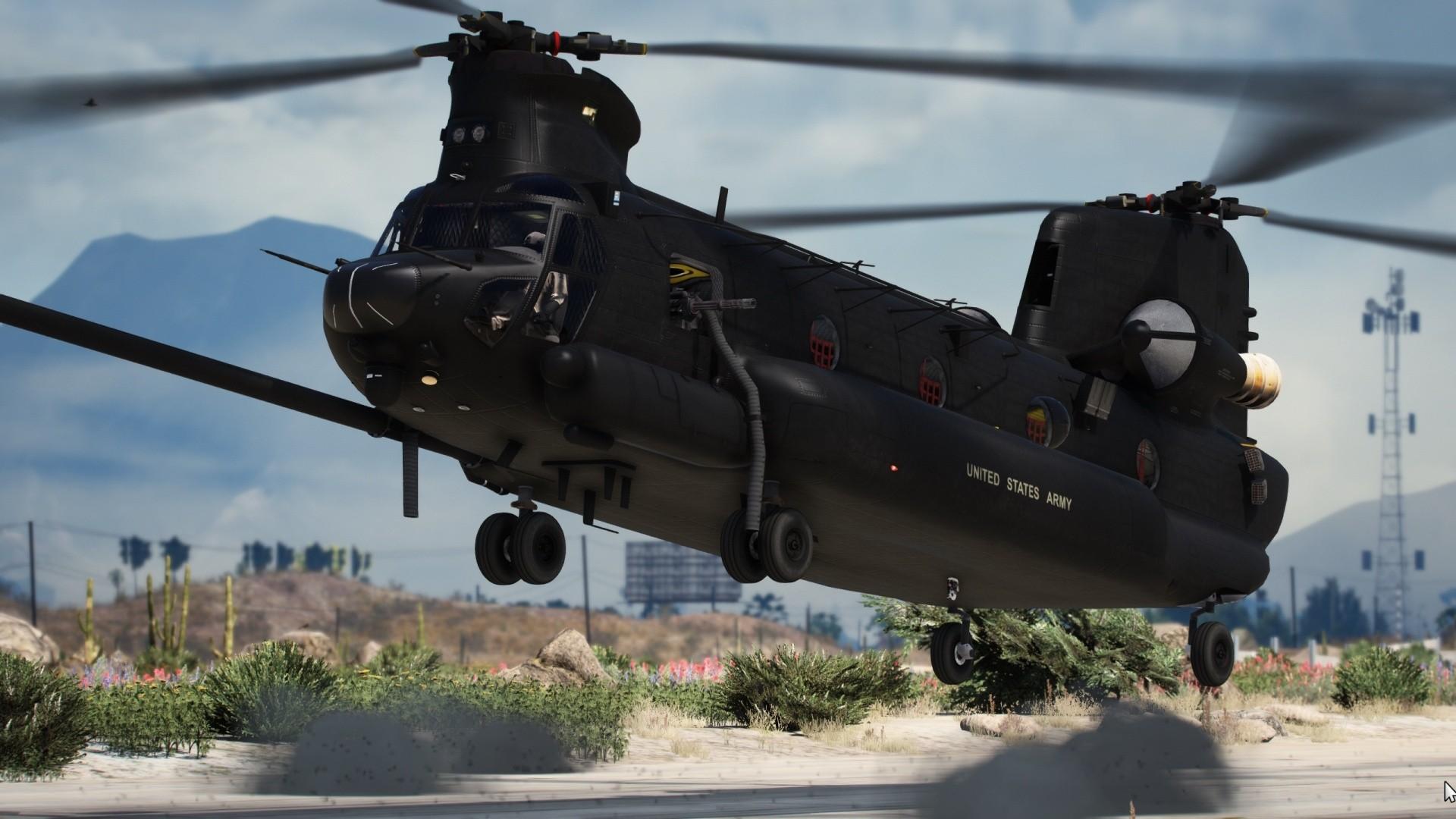 【GTA5载具】MH-47G Chinook 2.0:洛圣都最强军用直升机,细节与功能的完美融合