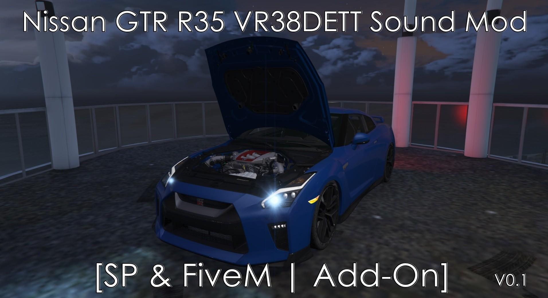 【GTA5载具】Nissan GTR R35 VR38DETT 音效增强版:极致声浪体验,还原真实V6咆哮
