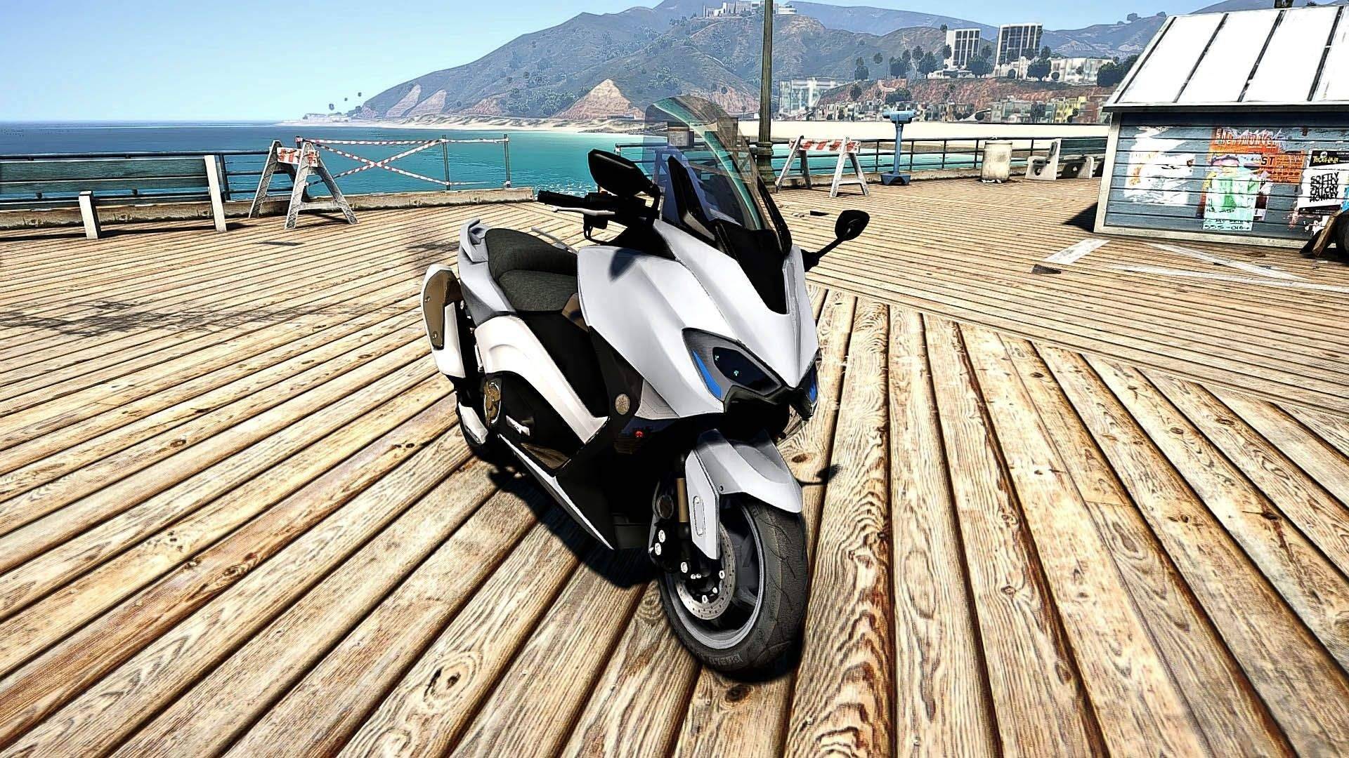 【GTA5载具】YAMAHA TMAX 530 DX & 警察版:洛圣都最逼真的重型踏板车