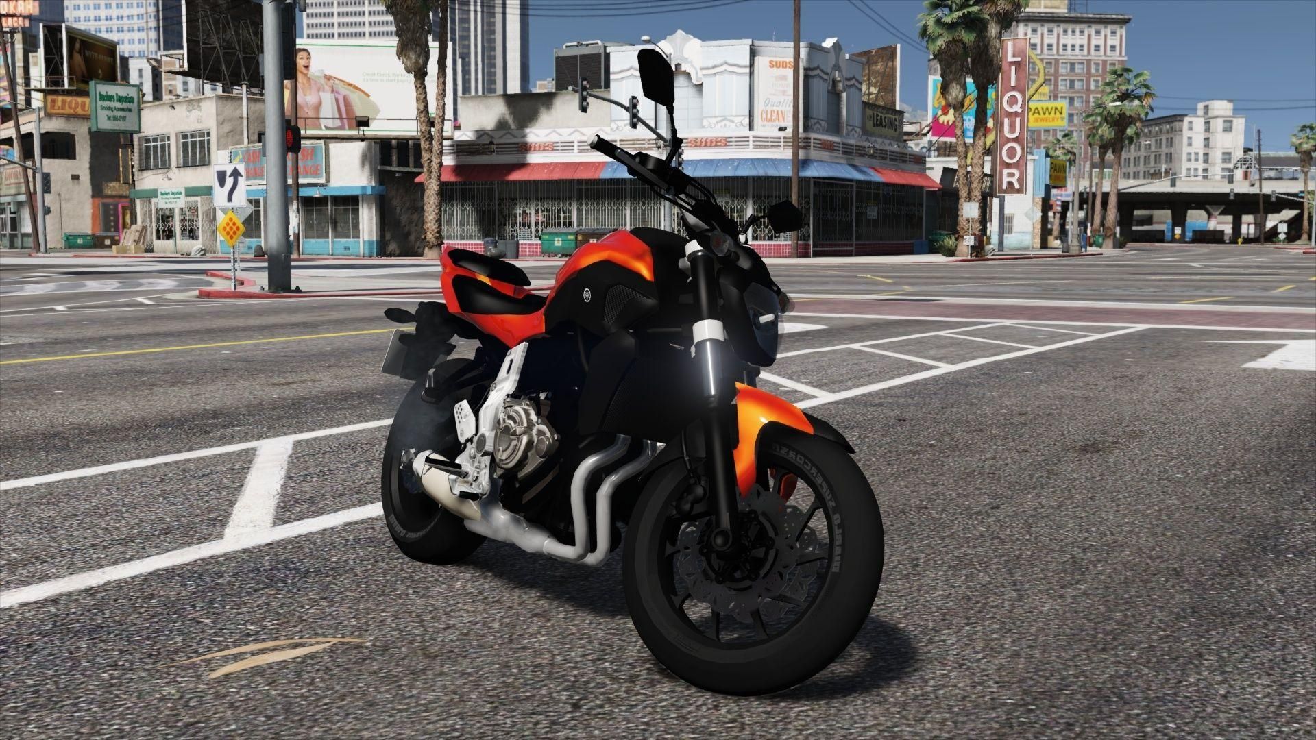 【GTA5载具】Yamaha MT-07 / FZ-07:街头最靓的弯道利器,原汁原味的真实体验