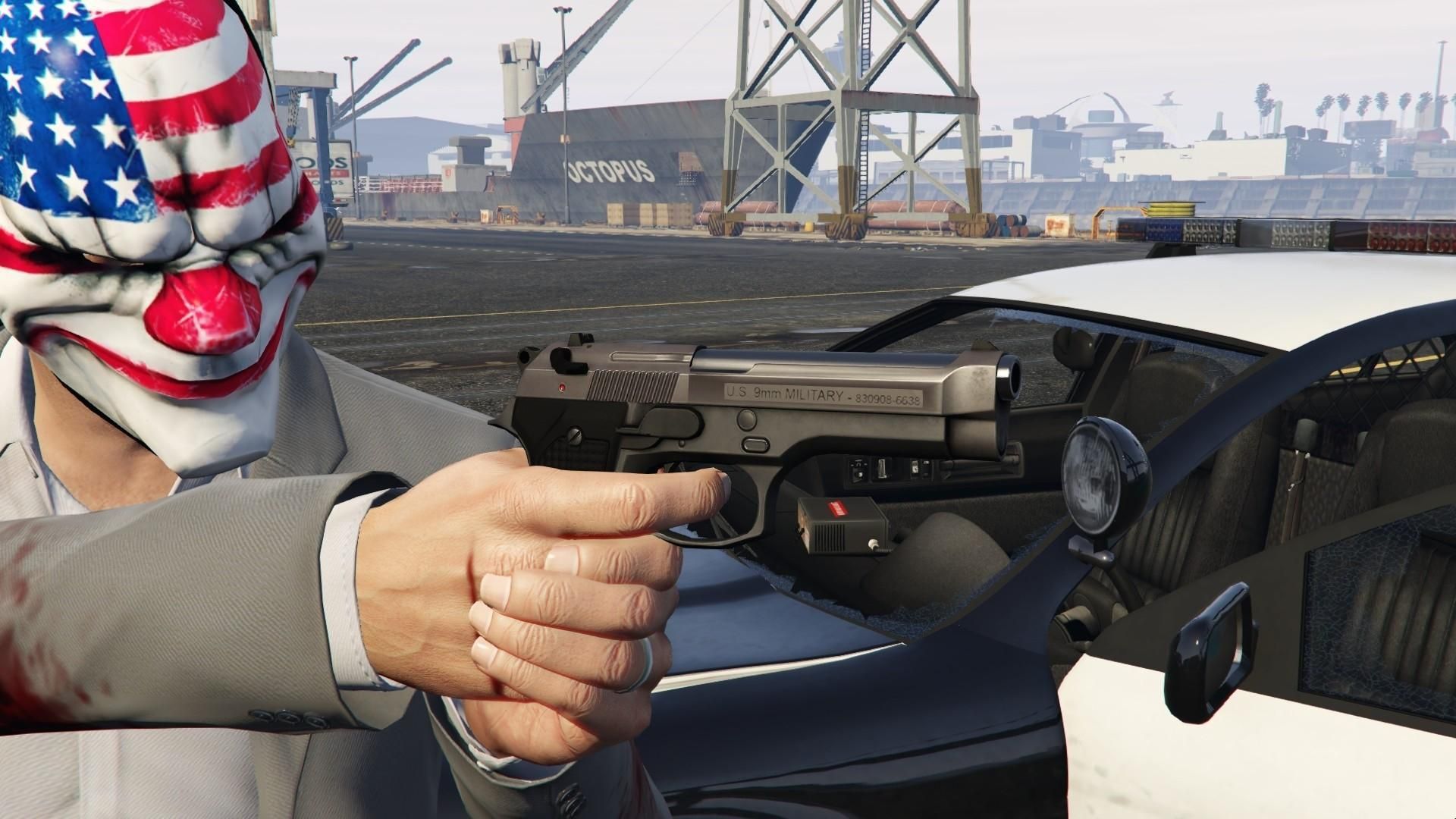 GTA5 传奇手枪回归:Beretta M92 2.0 MOD (完美动画版)