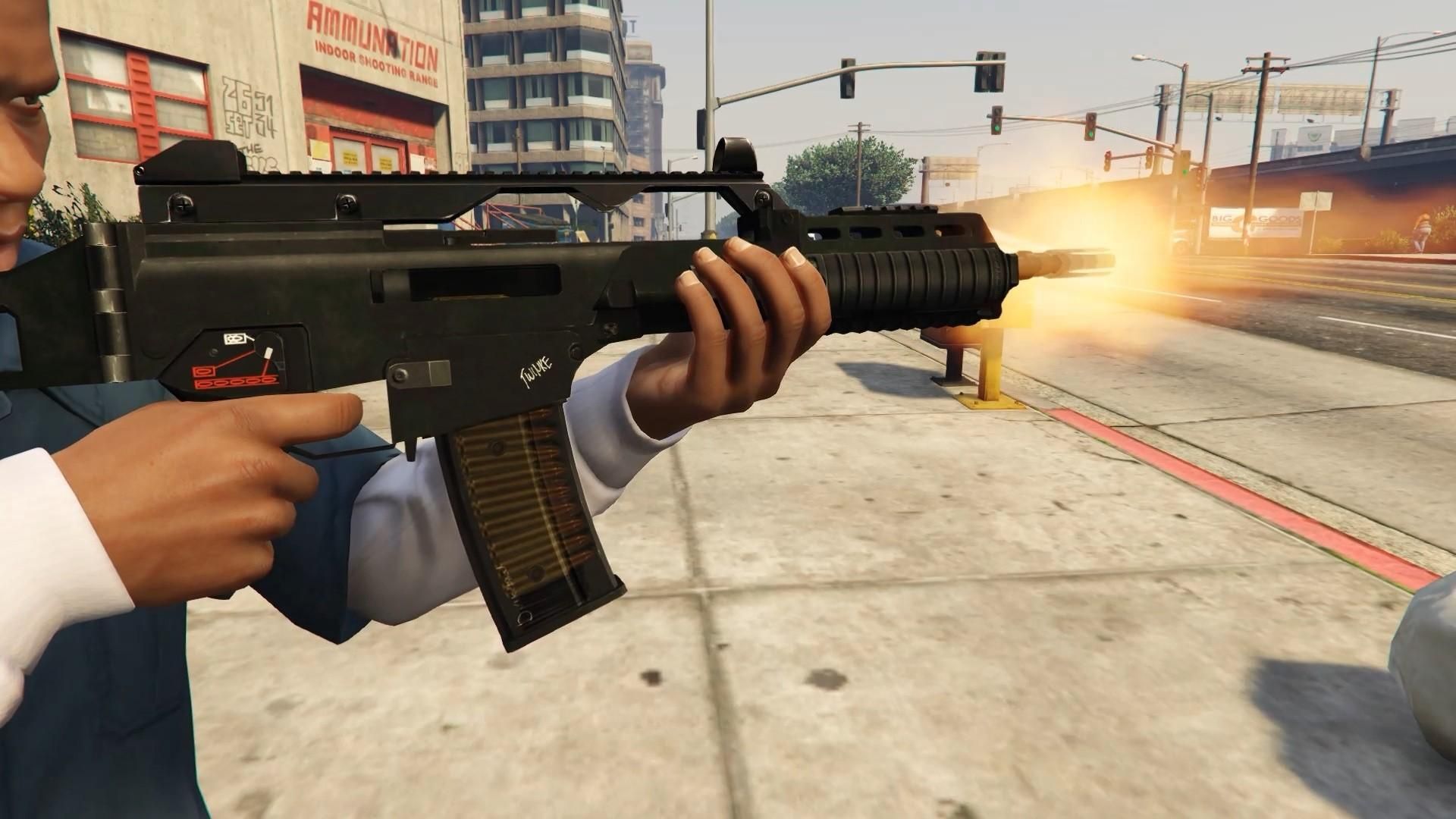 GTA5 独家 MOD:G36K 动态换弹版 (定制弹匣)