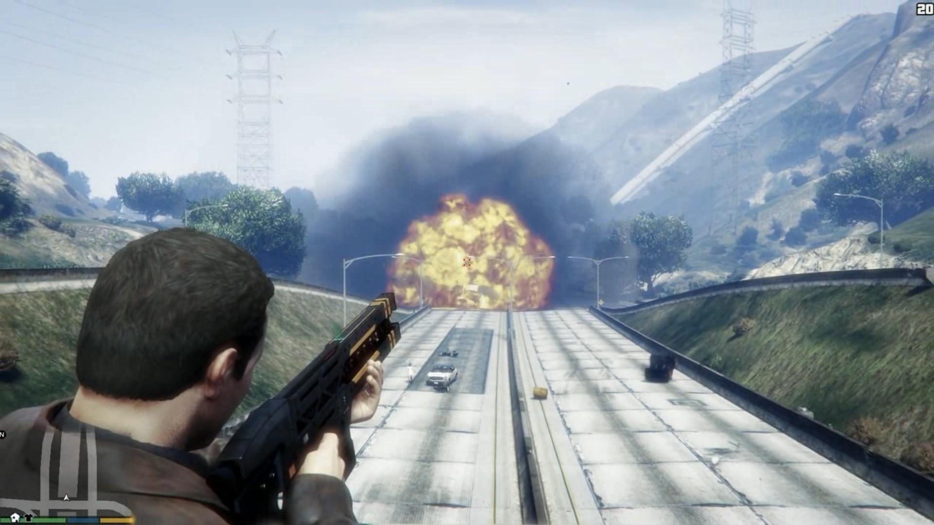 GTA5 恶魔武器:核弹轨道炮 V2.0 MOD(更加强力的破坏王)