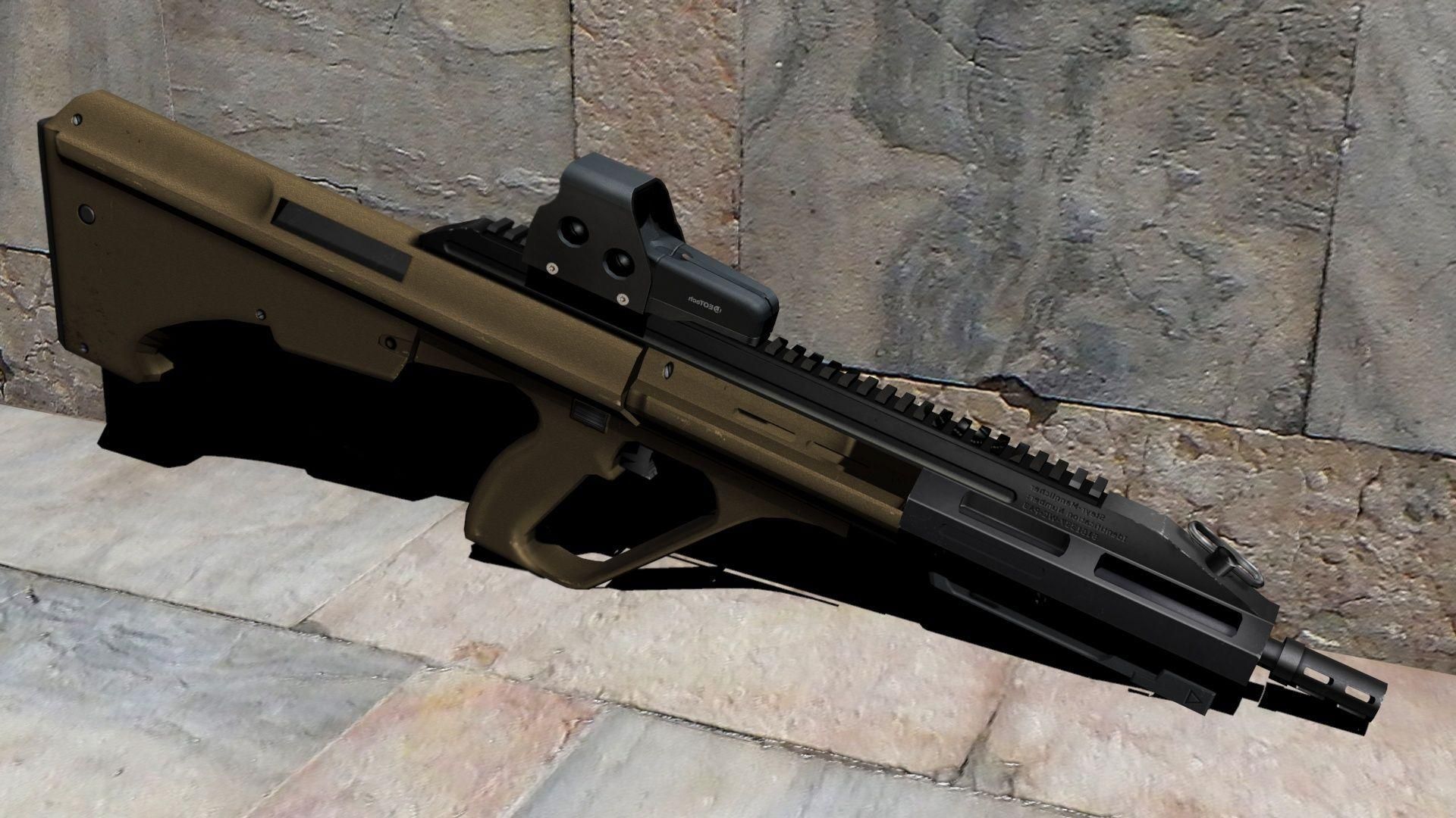 GTA5 权威选择:Steyr AUG A3 完美复刻 MOD(含多种瞄具与涂装)