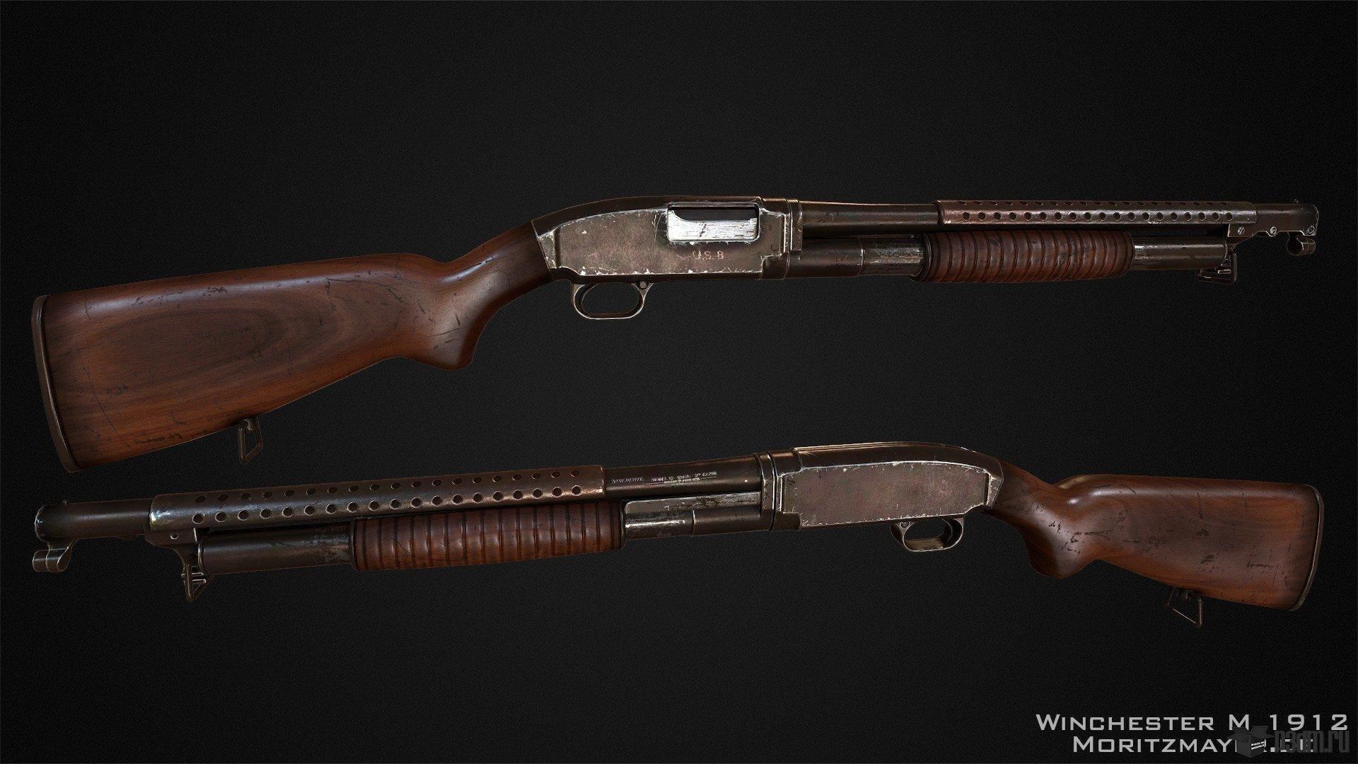 GTA5 经典散弹枪重现:Winchester Model 12 动态MOD (动画换弹)