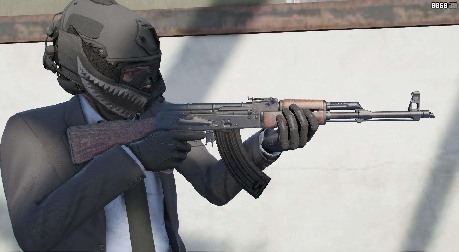 GTA5 终极体验:AK-47 《使命召唤:冷战》版 MOD (带无托版本)