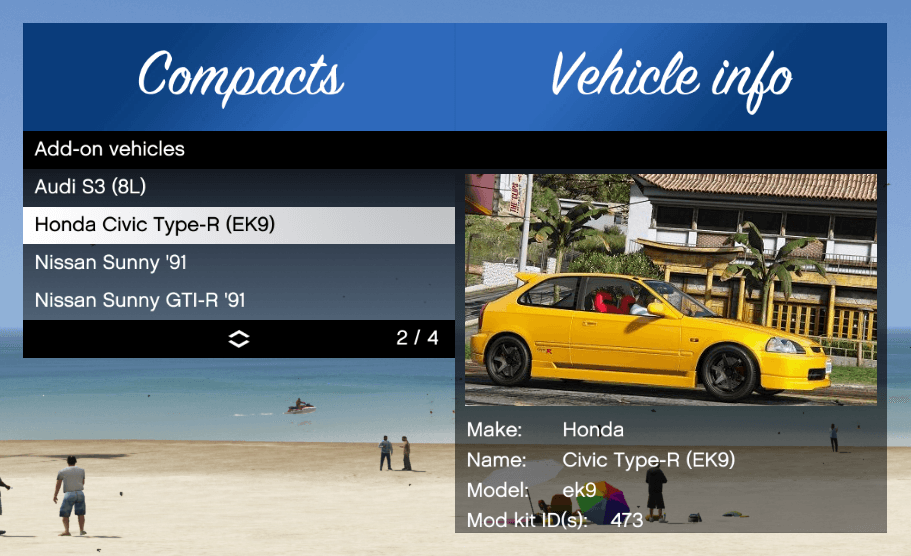 Add-On Vehicle Spawner v1.6.0